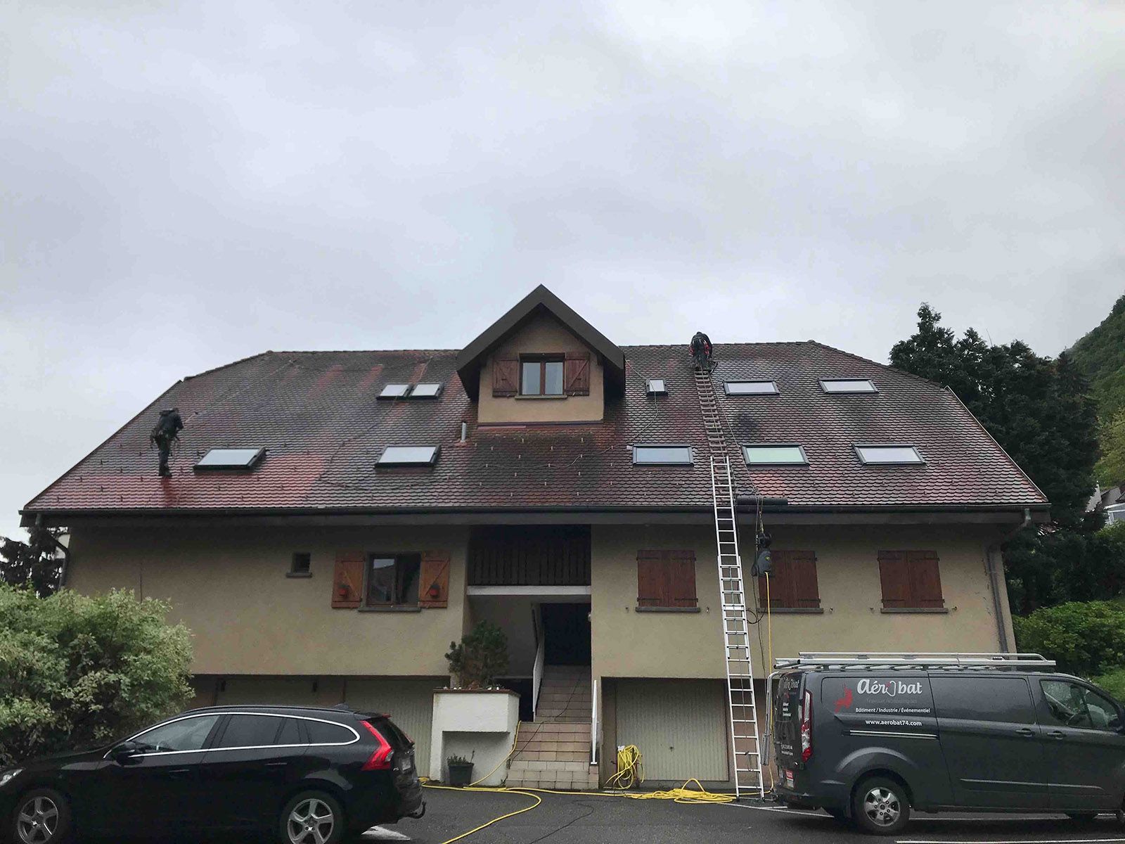 Démoussage de toiture